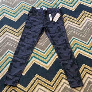 NWT William Rast navy blue camo pants.
